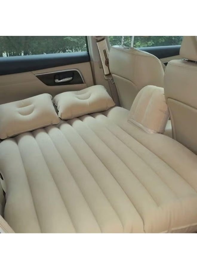 Car Air Mattress Travel Inflatable Back Seat Air Bed with Electric Pump & 2 Pillows – Portable Car Sleeping Cushion for Camping & Vacation - Image 2